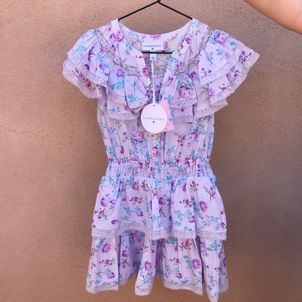 LOVESHACKFANCY x TARGET LOU DOUBLE RUFFLE DRESS
